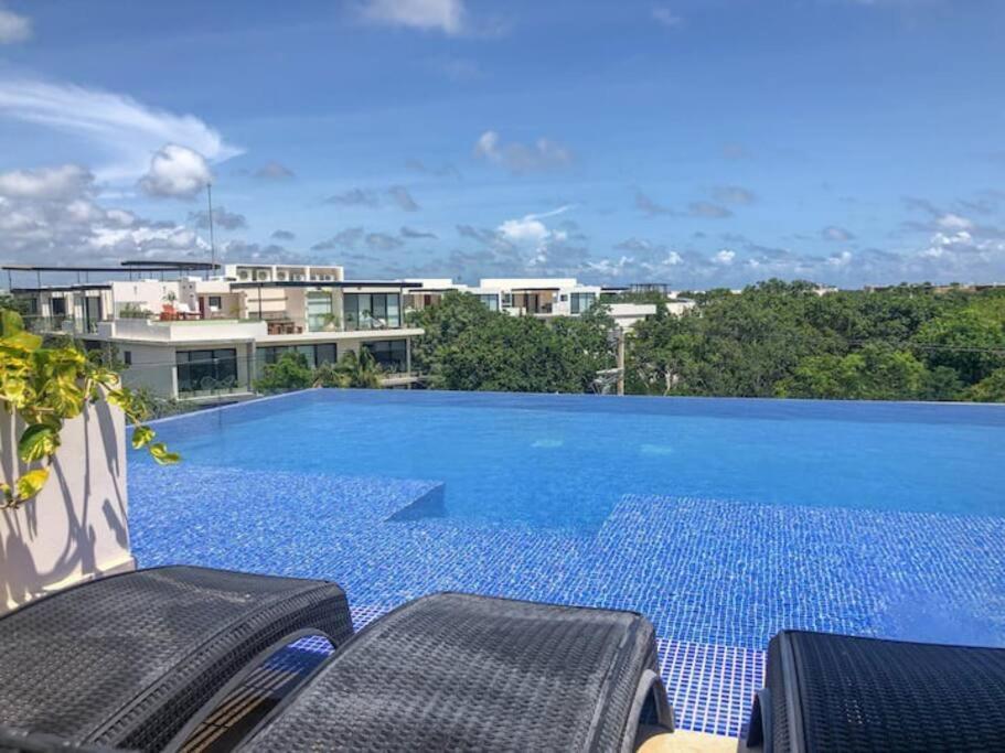 Suit Next To The Common Top Roof Exclusive Building Kingsize Bed 2 Super Pools, Gym, Grill Tulum Exteriér fotografie