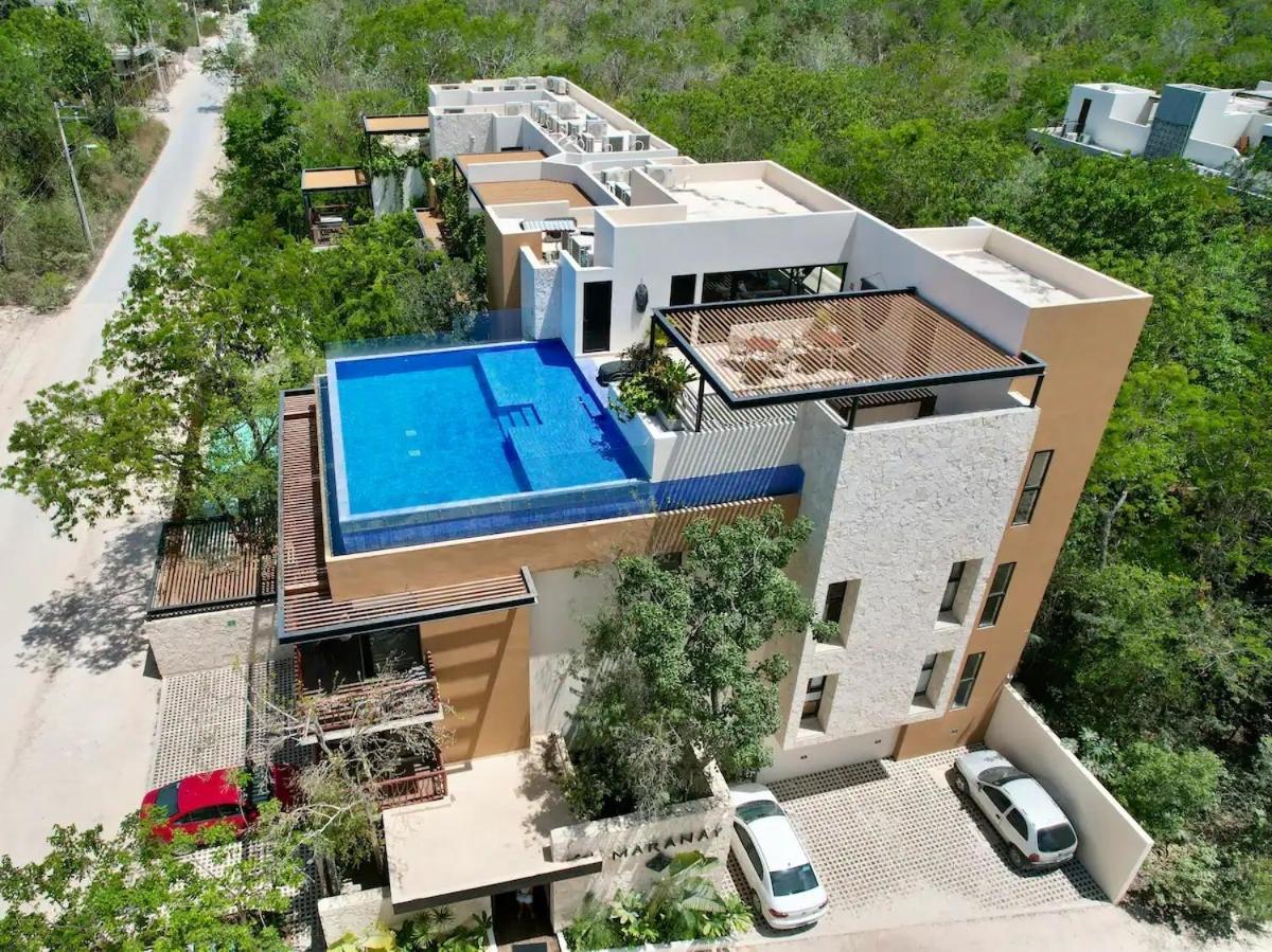Suit Next To The Common Top Roof Exclusive Building Kingsize Bed 2 Super Pools, Gym, Grill Tulum Exteriér fotografie