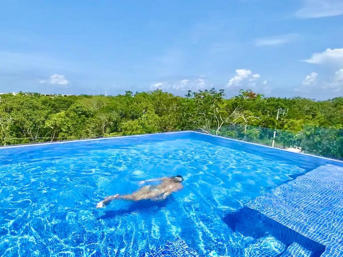 Suit Next To The Common Top Roof Exclusive Building Kingsize Bed 2 Super Pools, Gym, Grill Tulum Exteriér fotografie